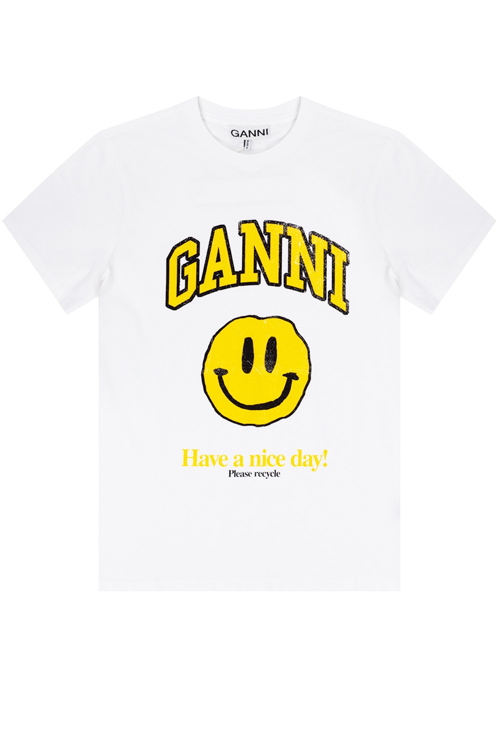 White Logo T-shirt Ganni - Vitkac Canada